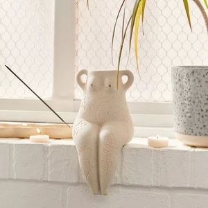 Urban Outfitters Cream Body Vase